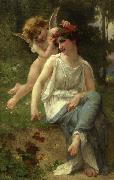 Guillaume Seignac Cupid Adoring A Young Maiden Spain oil painting artist